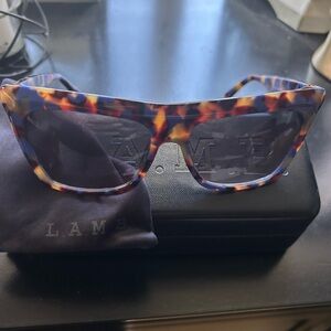 L.A.M.B. Women's Multicolor Tortoise Sunglasses